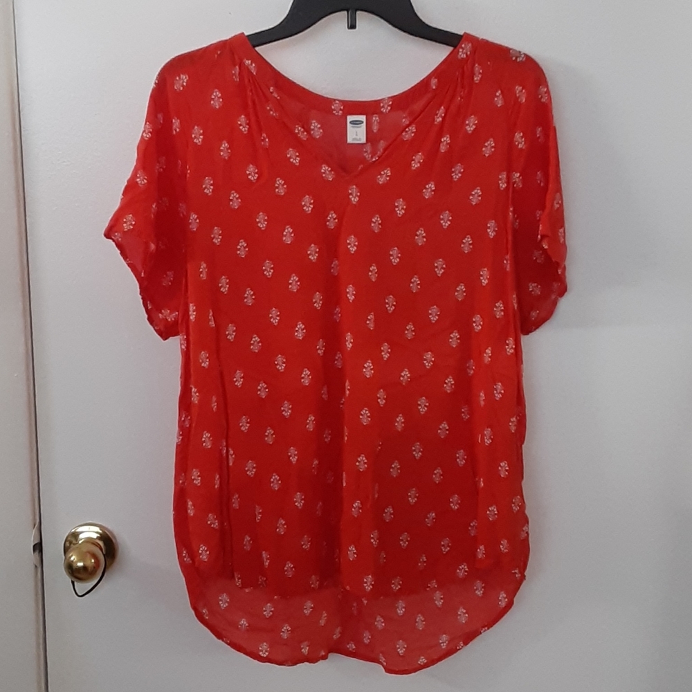 Old Navy orange blouse